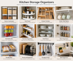 Storage bins and organizers